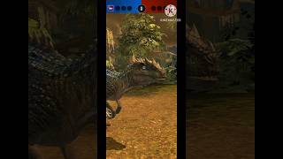 jurassic world alive alloraptor vs pyrosuchus [upl. by Eilata767]