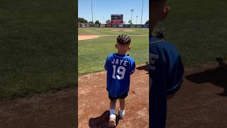 Modesto Nuts opening pitch jaye modesto baseball mariners nuts mlb braids boy kid 5 [upl. by Trevah]