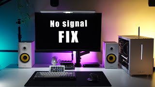 Pc is on but no monitor signal fix UPDATED 2024 [upl. by Irma623]