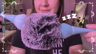 ASMR Fluffy Mic Brushing amp Whispering 🤍 Ramble • Life Update [upl. by Malcah]