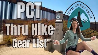 My PCT Thru Hike Gear List 2024 [upl. by Bowne]