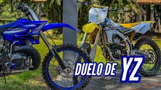 Pruebo Yamaha YZ 250 Vs Yamaha YZ 450F Full Speed DirtBike [upl. by Ursuline]