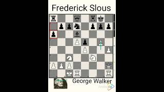 George Walker vs Frederick Slous year 1838 chess chesshistory chessgrandmaster [upl. by Atalee]