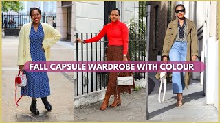 Colourful Capsule Wardrobe For Fall 2023  Pt 3 Capsule Wardrobe Series [upl. by Rosenzweig]