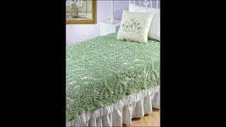 Crochet Bedspread  Free Crochet Patterns Part 4 [upl. by Irik249]