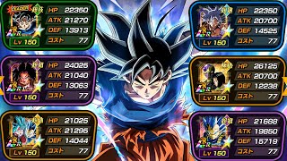 FULL LR REPRESENTATIVES OF UNIVERSE 7 CATEGORY TEAM SHOWCASE Dragon Ball Z Dokkan Battle [upl. by Adlesirg]