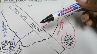 Grade 12 Geography Associated weather conditions in SA Moisture front [upl. by Saidnac726]