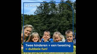 1 Twee kinderen  een tweeling  dubbele fun [upl. by Htebazil313]