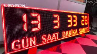 Led Saat  Derece  Kronometre  Zaman Sayaçları ledsaat [upl. by Hildegard478]