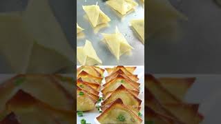 How to make Baked Cream Cheese Wontons Cream Cheese Rangoons Shorts [upl. by Aneerhs]