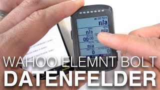 Meine Wahoo Elemnt Bolt Datenfelder mit ein paar Tipps amp Tricks [upl. by Artinek]