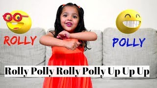 Rolly Polly Rolly Polly Up Up Up  English Action Rhymes For Kids With Lyrics [upl. by Clary360]