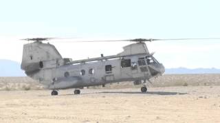 USMCs Boeing Vertol CH46 Sea Knight in Action [upl. by Revolc]