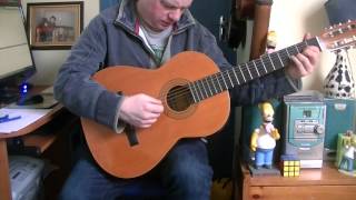 The Dubliners quotSeven Drunken Nightsquot classical guitar cover [upl. by Cristine]