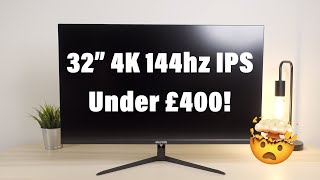 Electriq 32quot 4K 144hz IPS Monitor Perfect GamingWork Monitor For Under £400 eiQ32M4K144FPS [upl. by Kitarp]