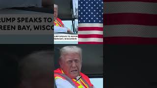 Trump in a truck for the Future of Secure Elections USAElections2024 PaperBallotsNow trump [upl. by Teena928]