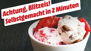 Life Hack Selbst gemachtes Eis in zwei Minuten • KochMit [upl. by Mathian]