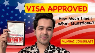 My US Visa Interview Experience  Question asked  Mumbai Consulate  what to Expect J1F1 etc [upl. by Assirahc69]