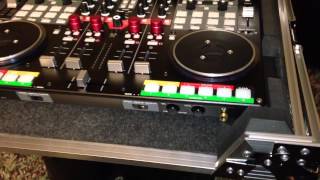 VESTAX VCI 400 amp ODYSSEY CASE WITH LEDS AND VIRTUAL DJ VIDEO DEMO [upl. by Mosora]