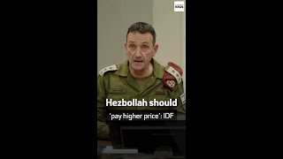 Hezbollah should ‘pay higher price’ IDF [upl. by Nolek]