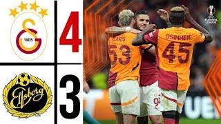 Galatasaray  Elfsborg 43 MAÇ ÖZETİ  Avrupa Ligi  202425 [upl. by Atiuqet]