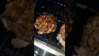 Im surprised with my poorly weaved bacon 🥓 burger 🍔 grill bacon food baconking [upl. by Trbor]