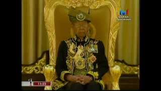 FULL RTM Pertabalan Agong ke14  14th Malaysian King Installation 2012 [upl. by Diva]