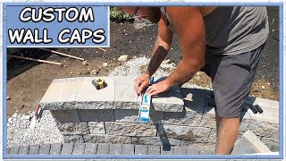 How To Cap a Curved Split Faced Block Sitting Wall [upl. by Etnoved]