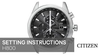 Citizen Watch Setting Instruction — H800 [upl. by Lynna]