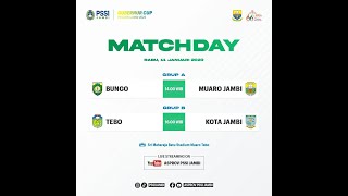 Gubernur Cup Jambi 2023 Grup A 1 BUNGO VS MUARO JAMBI [upl. by Ddene568]