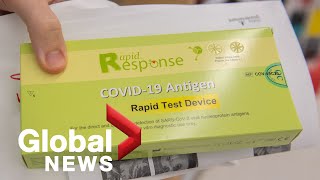 COVID19 Demand for rapid antigen test soars while questions rise over Omicron and vaccines [upl. by Acebber]