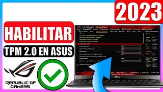 ✅Como habilitar tpm 20 en asus [upl. by Adirehs418]