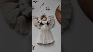 Makramé angyal készítés  macrame angel tutorial [upl. by Ellerrehc]