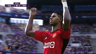 Man Utd VS Barcelona  Efootball PES 2020 PS4 Gameplay [upl. by Albie734]