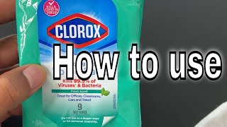 Clorox Wipes How to use ASMR [upl. by Jacie179]