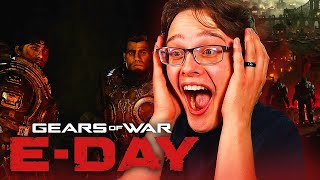 GEARS OF WAR EDAY Official Announce Trailer REACTION THERE BACK [upl. by Erialcyram693]