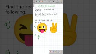 How to Find Reciprocal🔥 maths number [upl. by Oisorbma]