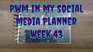 PWM in my Social Media Planner Week 43 [upl. by Spring246]