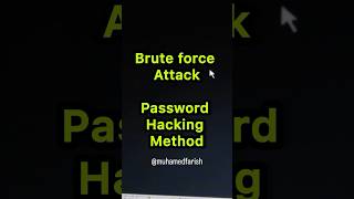 Password hacking  Brute force attack  under 60 seconds  Farish  Malayalam [upl. by Cahan]