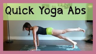 Quick Yoga Abs  Strong Core In 15 Minutes [upl. by Dira]