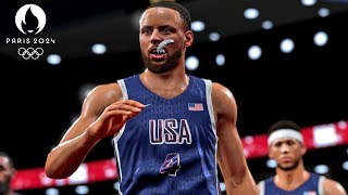 NBA 2K24 Live Simulation  USA vs France Gold Medal Game  Olympic Mens Basketball [upl. by Egdirdle]