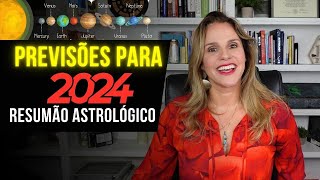 RESUMÃO ASTROLÓGICO DE 2024  PREVISÕES POR MÁRCIA FERVIENZA [upl. by Nickey245]