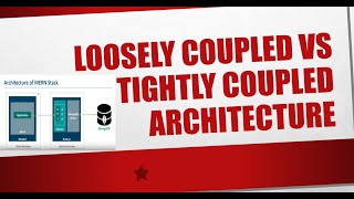 Loosely Coupled Architecture Vs Tightly Coupled Architecture [upl. by Tur149]