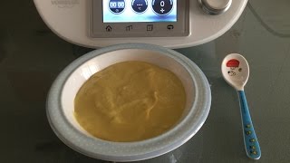 PURE DE VERDURA CON POLLO PARA BEBES THERMOMIX [upl. by Nosnej]