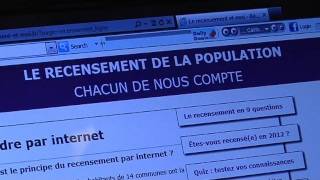 Le recensement par Internet testé par 14 communes [upl. by Adeehsar931]