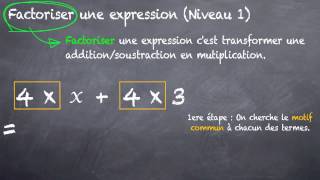 Factoriser une expression Niveau 1 5eme [upl. by Egdirdle777]