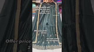 Simran wedding mall suits saree leahnga  dresses for order contact 91 9815945457 [upl. by Alakam]