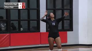 2023 Waco ISD Volleyball  University vs Waco High [upl. by Ybloc]