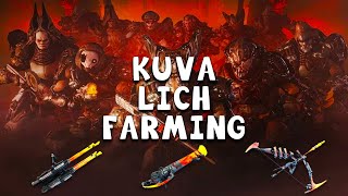 HOW TO EASILY FARM KUVA LICH WEAPONS  Warframe [upl. by Matthew]