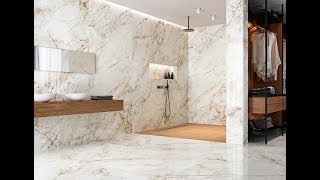 Calacata Gold amp Cuarzo Reno Porcelain Tiles [upl. by Carpio]